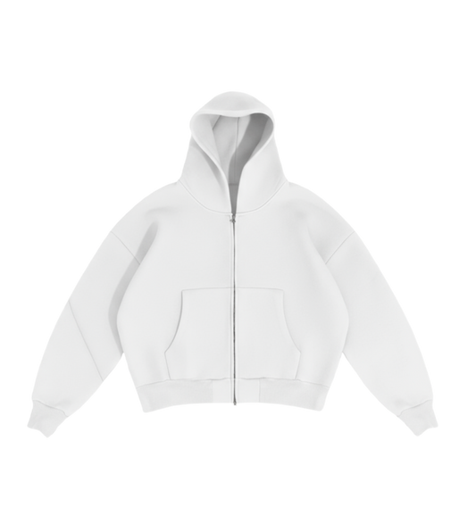 SWEAT ZIPÉ 02 / BLANC